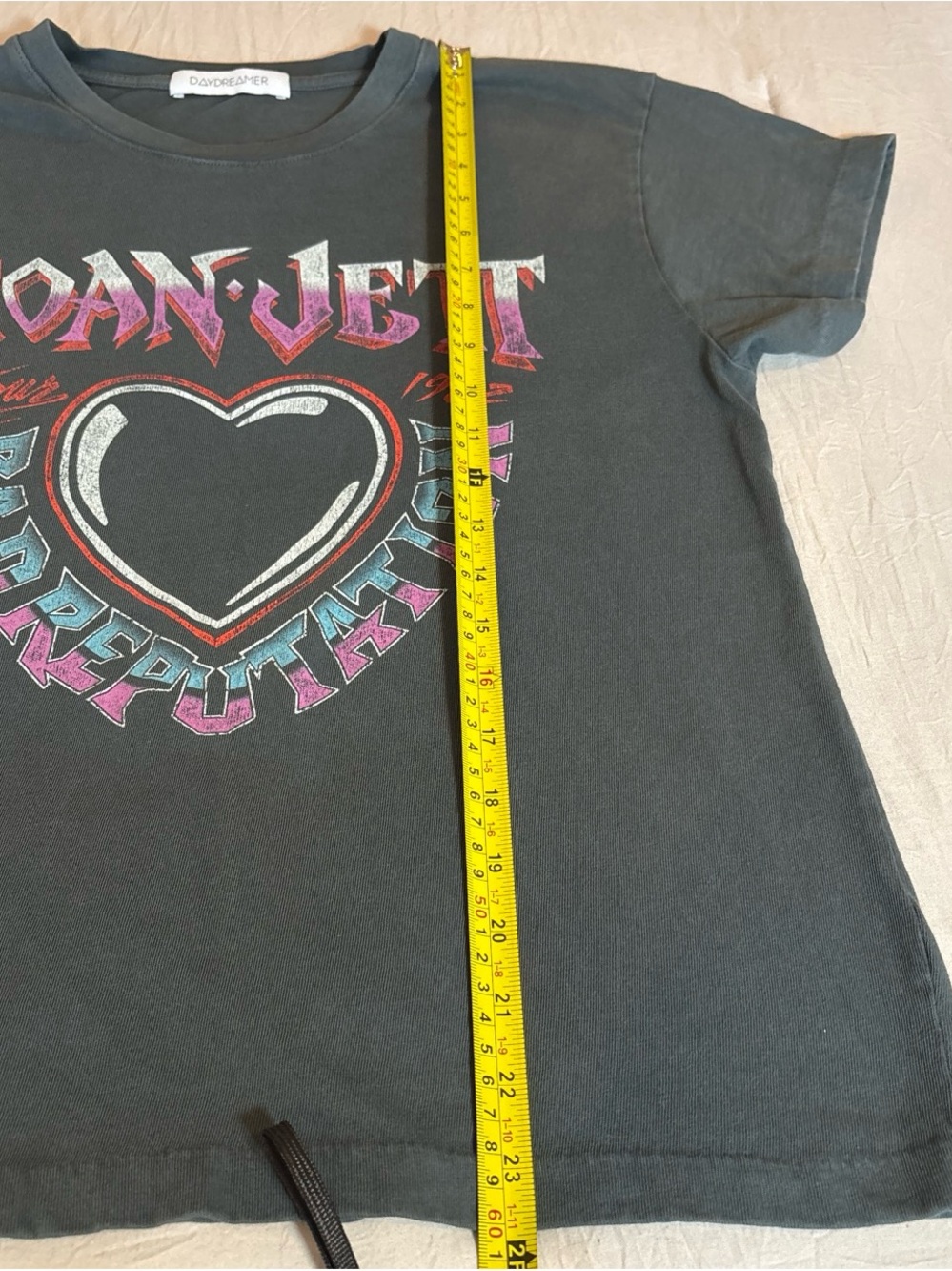Joan Jett Women’s Black Graphic Tee - Bad Reputation - Picture 7 of 8